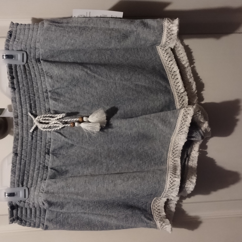 Grey and cream shorts